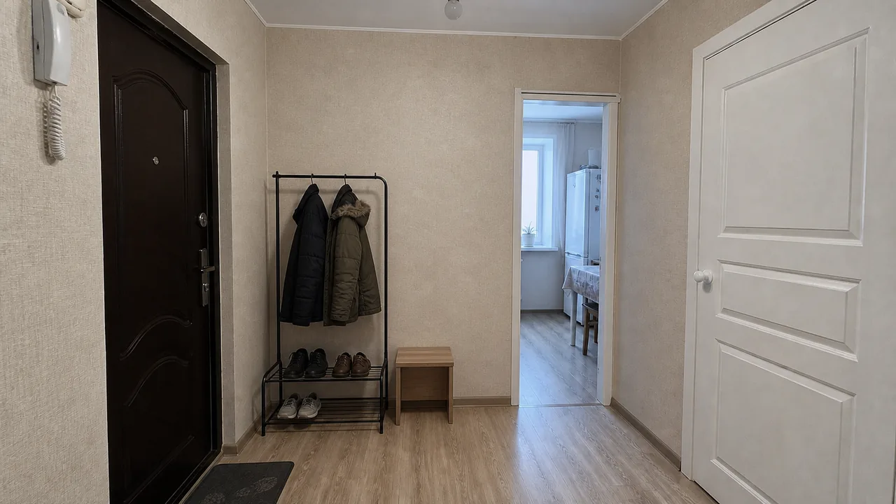 Та же прихожая до установки мебели